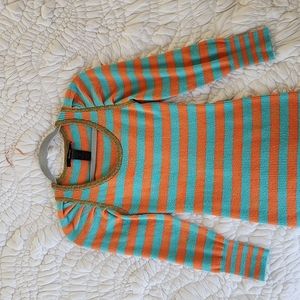 Smythe striped puff sleeve sweater